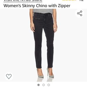 NYDJ Size 10 Skinny Chinos w/Zipper